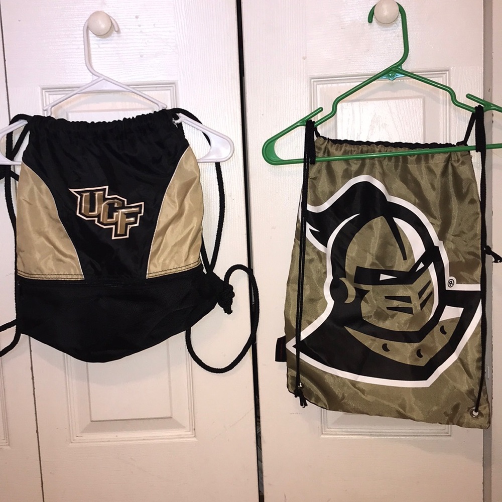2 UCF Drawstring bags